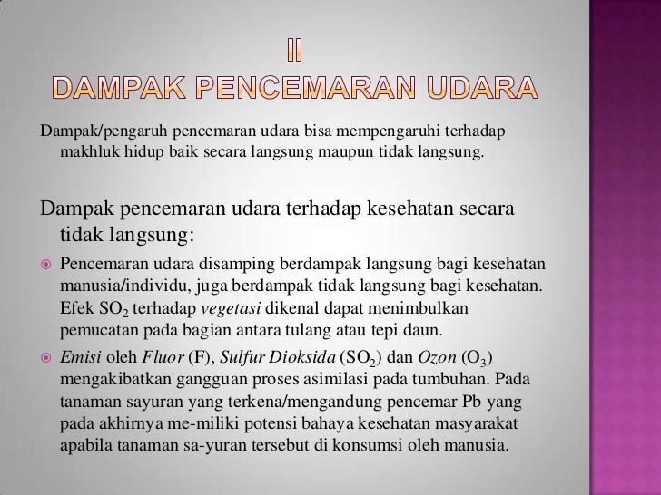 Dal penanggulangan pencemaran udara