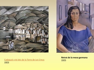 Retrat de la meva germana
Cadaqués vist des de la Torre de Les Creus   1925
1923
 