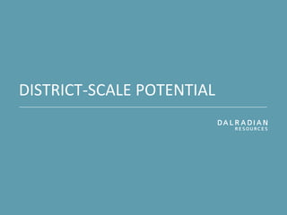 DISTRICT-SCALE POTENTIAL
 