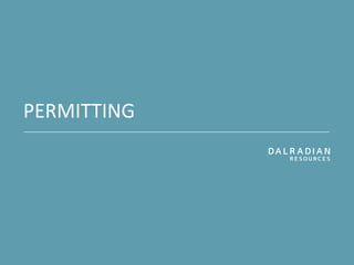 PERMITTING
 