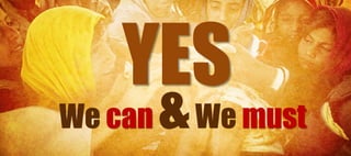 We can   & We must
 