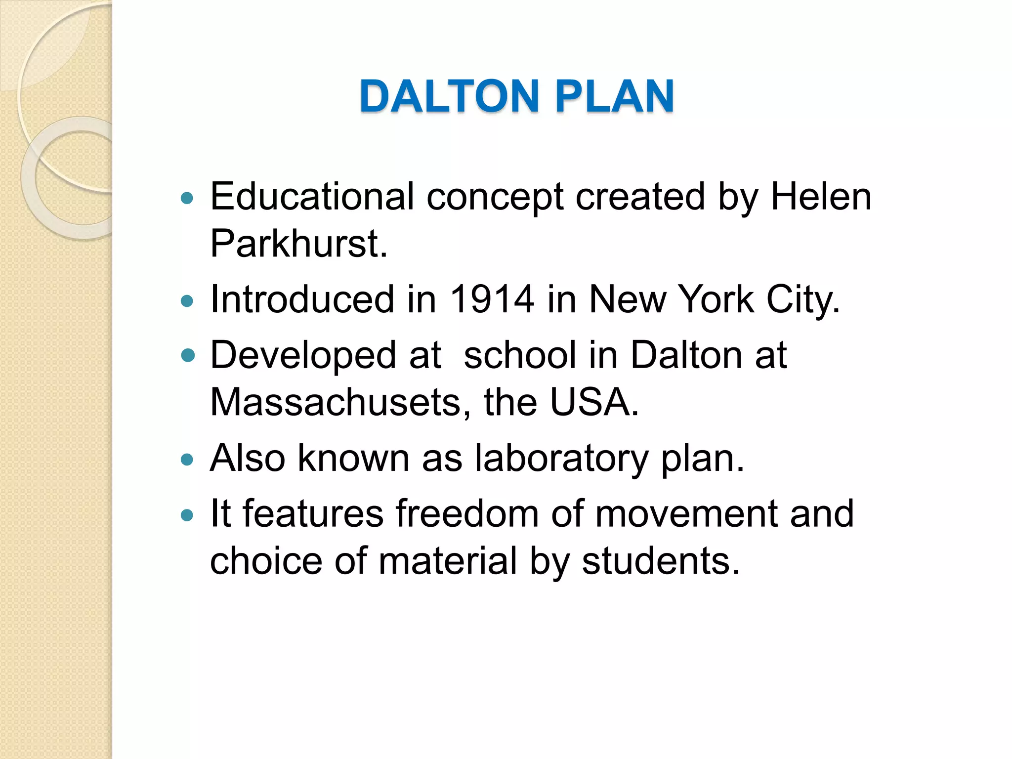 Heleni Method Dalton plan | PPTX