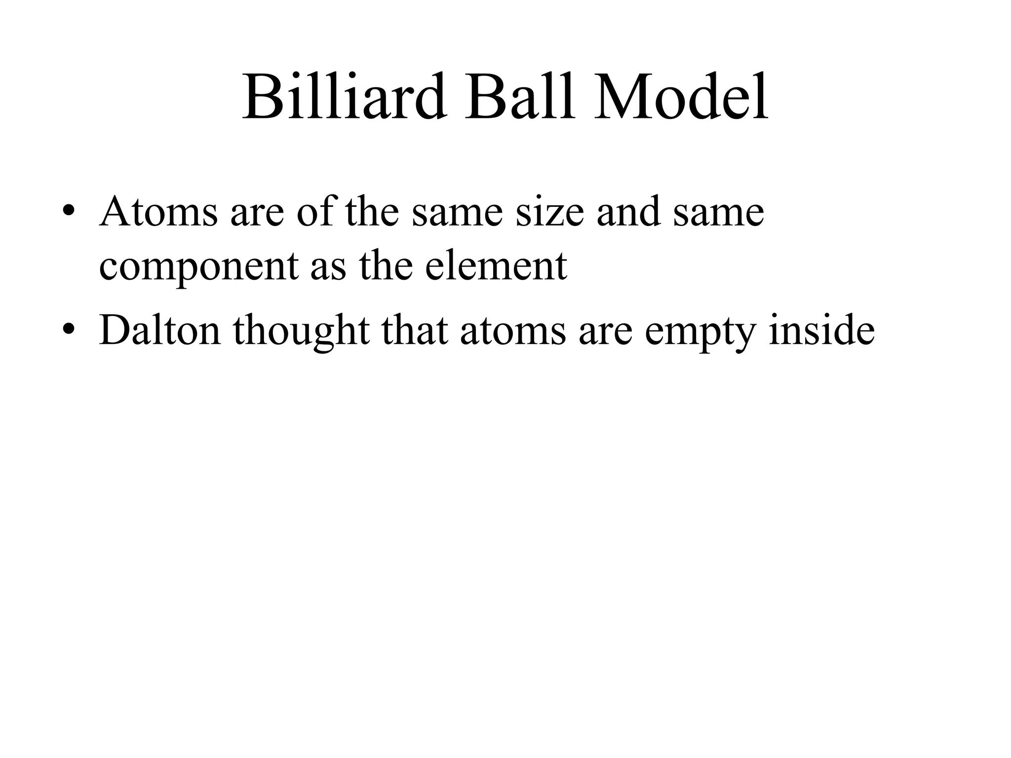 Dalton’s Atomic Model | PPTX
