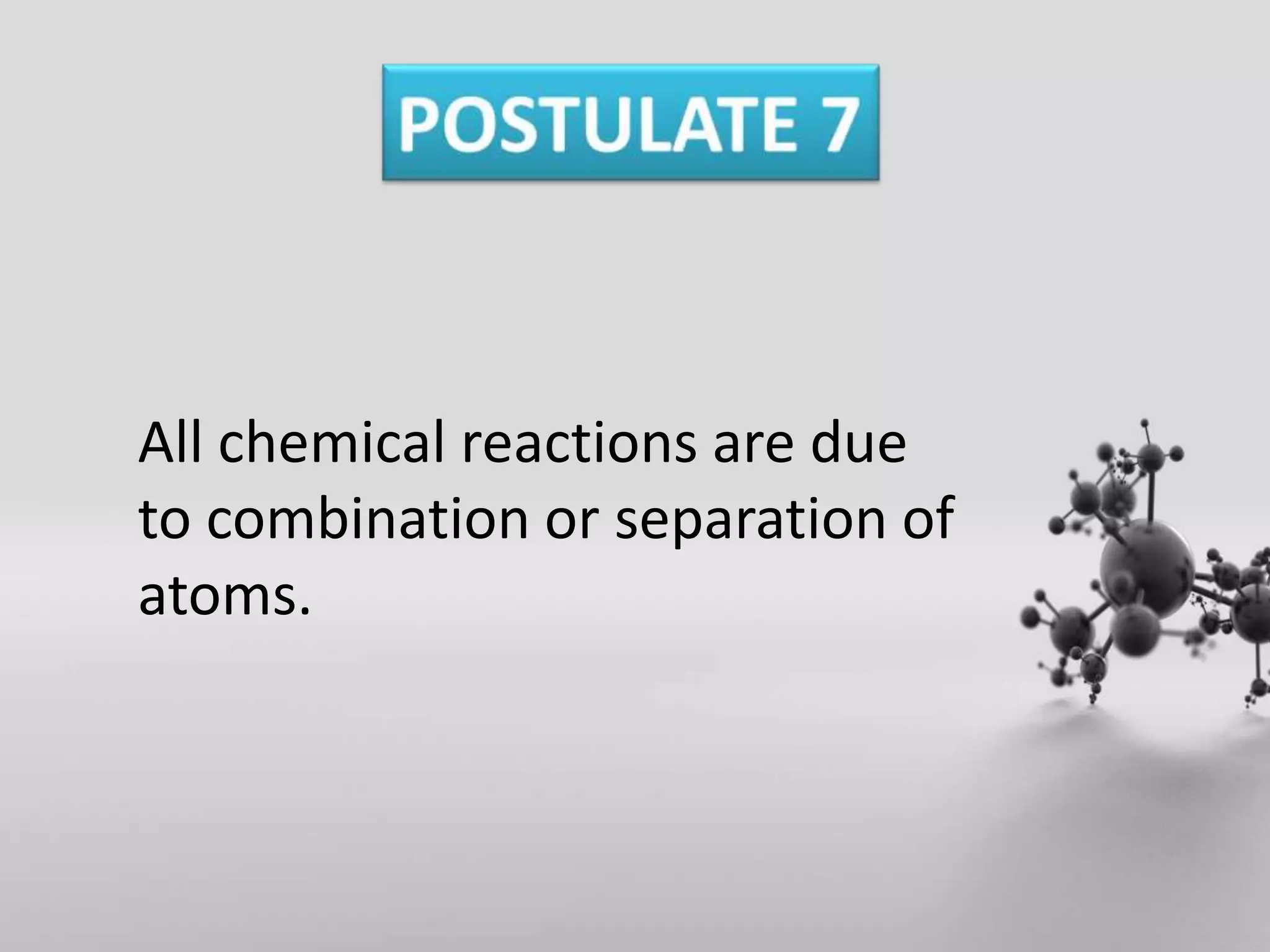 Dalton's Atomic Theory | PPTX