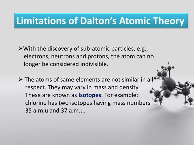 Dalton's Atomic Theory | PPTX | Chemistry | Science