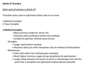 Dalvik jit | PPTX