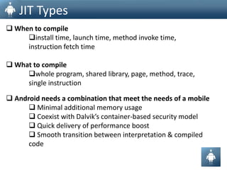 Conversion of Java Byte Code to Dalvik Byte Code