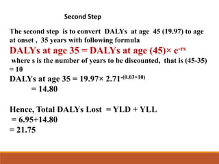 Disability Adjusted Life Years | PPTX