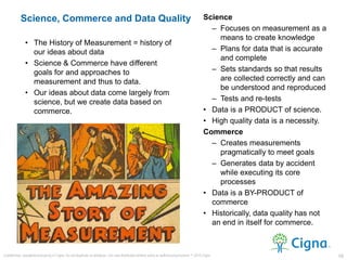 Science
– Focuses on measurement as a
means to create knowledge
– Plans for data that is accurate
and complete
– Sets stan...