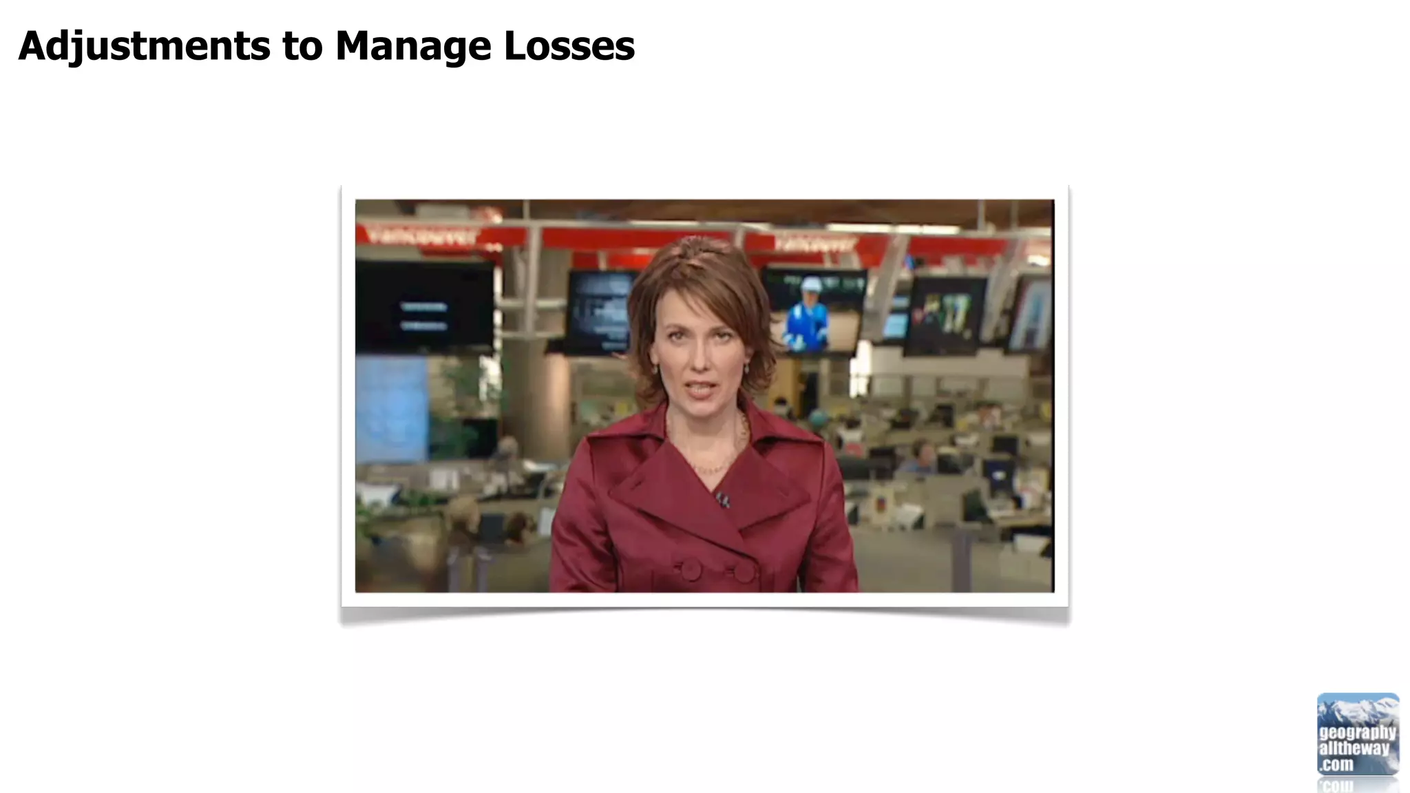 Adjustments to Manage Losses
 