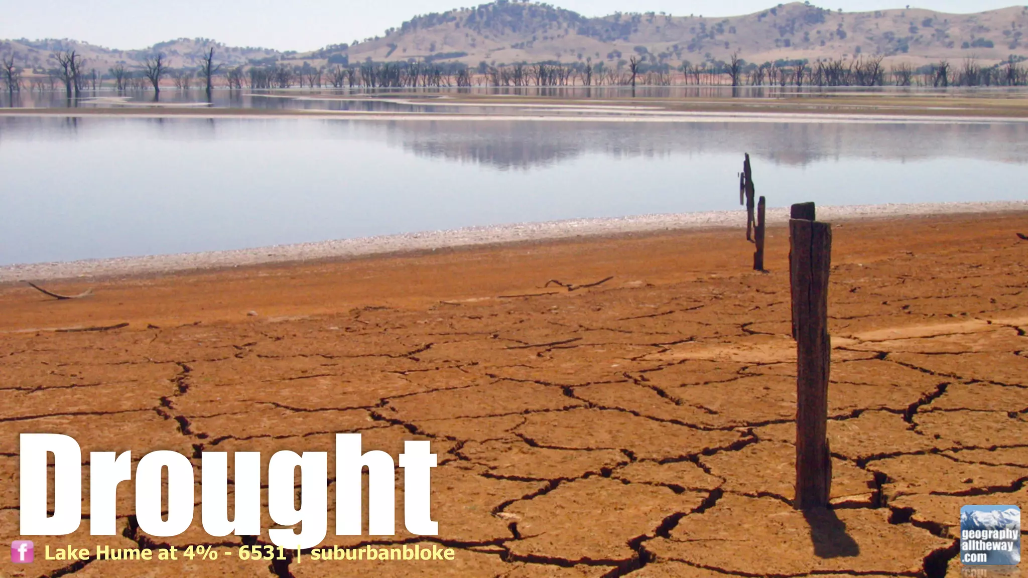 Drought
Lake Hume at 4% - 6531 | suburbanbloke
 