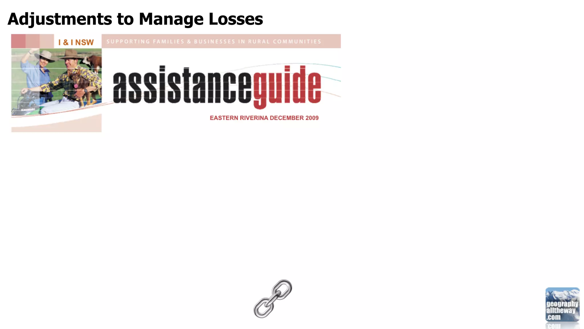 Adjustments to Manage Losses
 