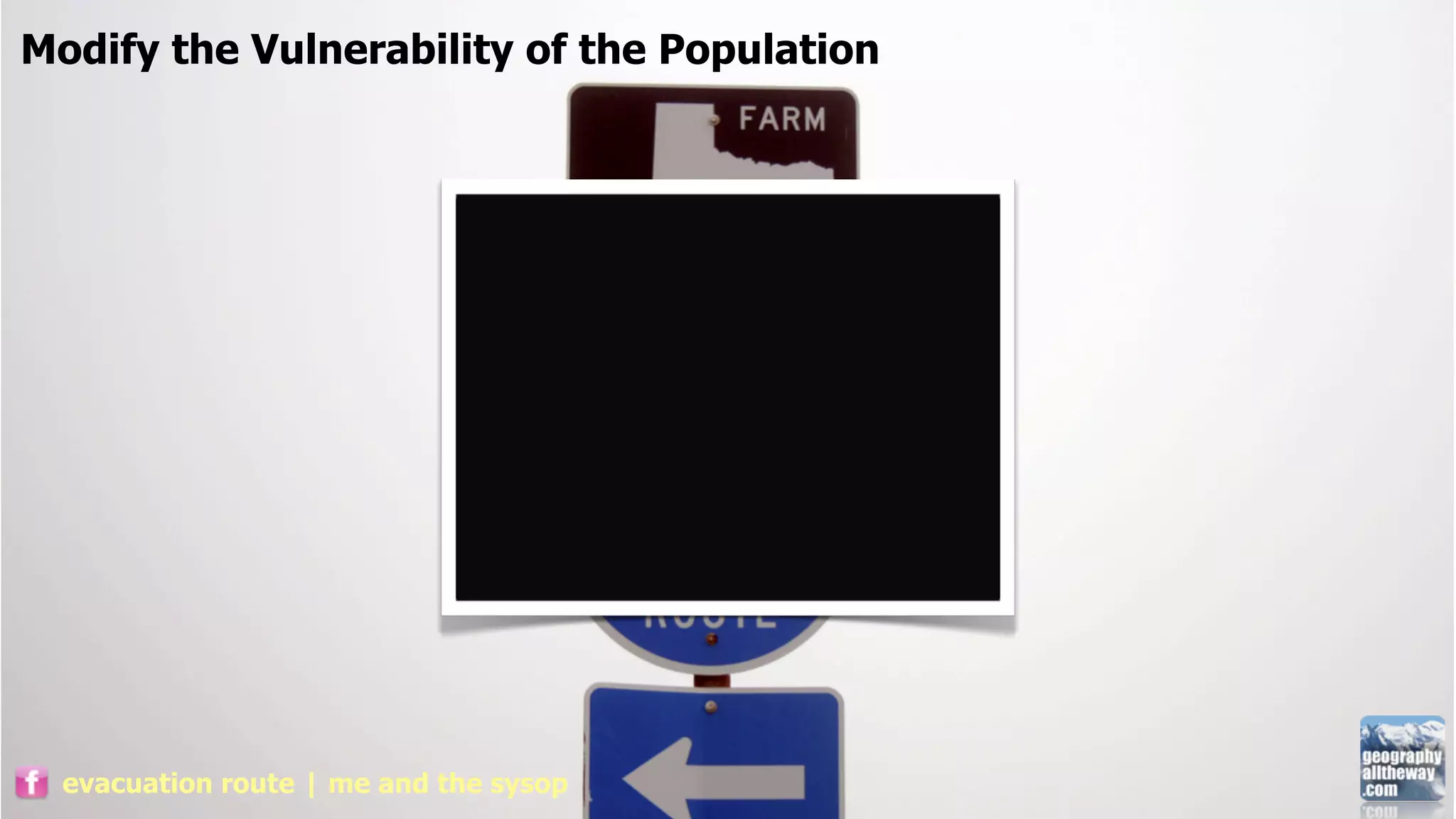 Modify the Vulnerability of the Population




  evacuation route | me and the sysop
 