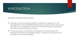 Comprehensive Guide to Damage Control Resuscitation in Trauma Patients ...