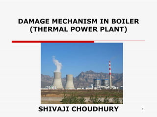 DAMAGE MECHANISM IN BOILER (THERMAL POWER PLANT) SHIVAJI CHOUDHURY 