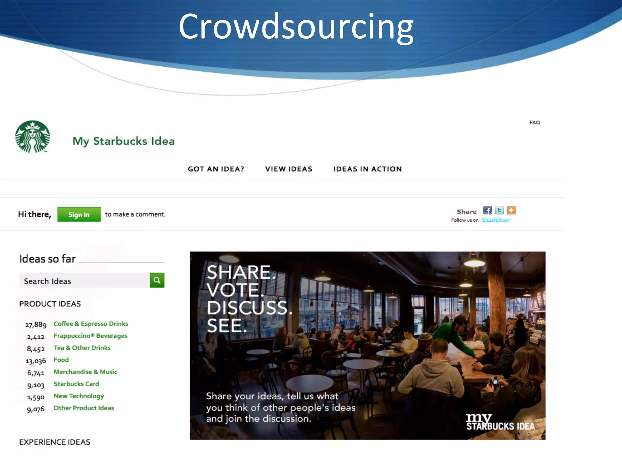Crowdsourcing	
  	
  
 