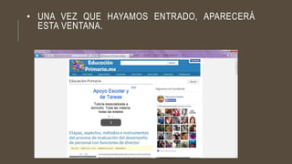 • UNA VEZ QUE HAYAMOS ENTRADO, APARECERÁ
ESTA VENTANA.