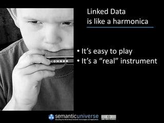 Linked Data
   is like a harmonica


• It’s easy to play
• It’s a “real” instrument
 