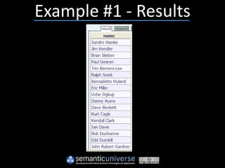 Example #1 - Results
 