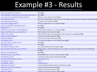 Example #3 - Results
 