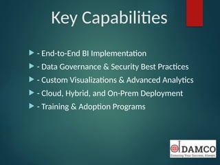Make Data-Driven Decisions with Power BI Consulting Services | PPTX