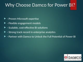 Make Data-Driven Decisions with Power BI Consulting Services | PPTX
