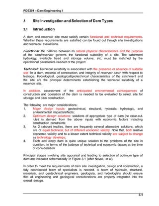 Dam engineering i 3 | DOC