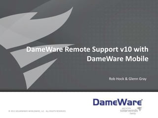 DameWare Remote Support v10 with DameWare | PPTX | Operating Systems ...