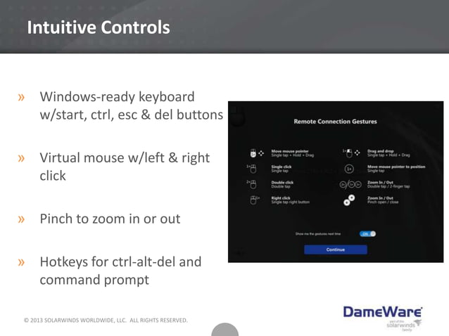 DameWare Remote Support v10 with DameWare | PPT