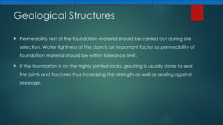 Dam Foundation ppt in Aligarh Muslim University | PPTX