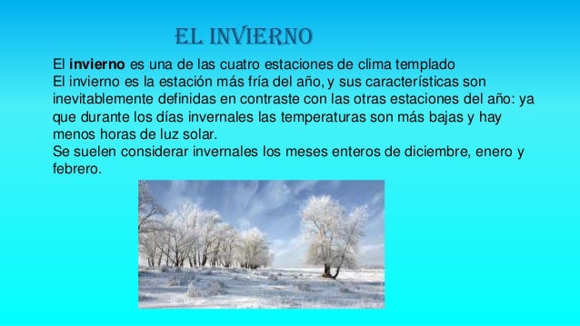 las estaciones del año
