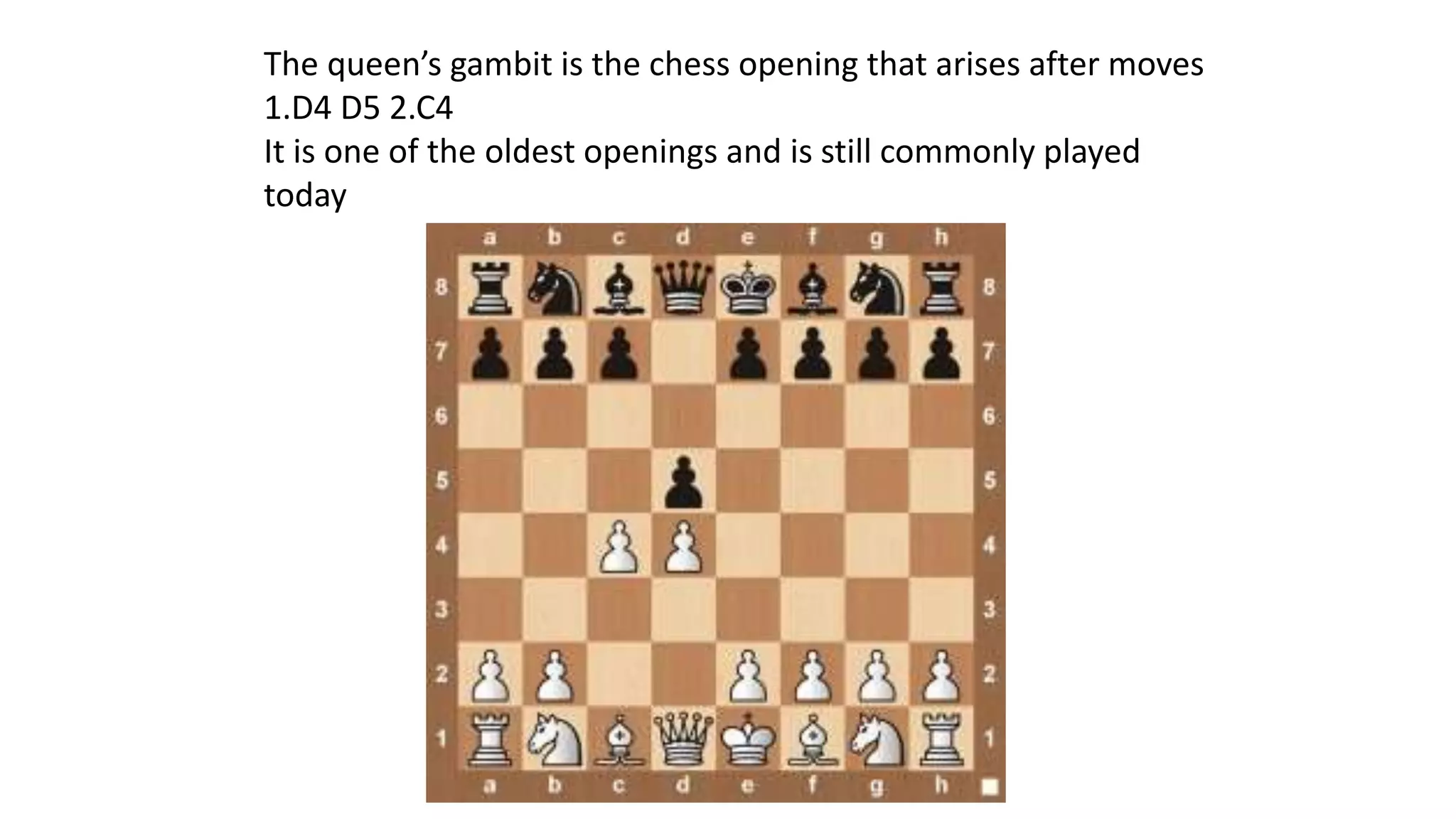 Queen's gambit | PPTX