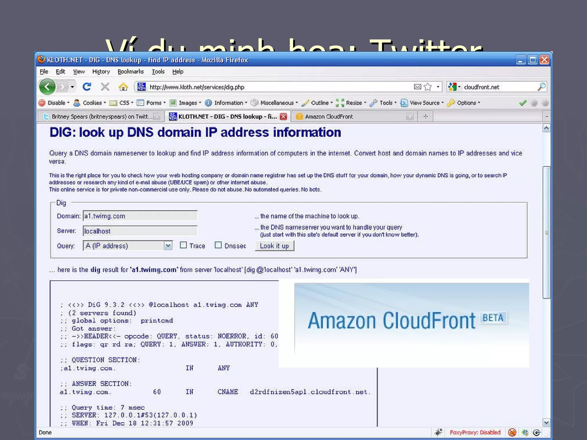 Ví dụ minh hoạ: Twitter 