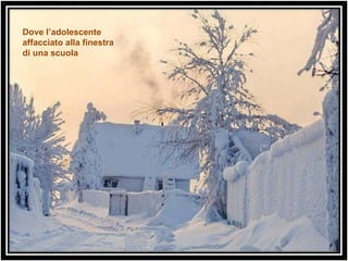 Dove l’adolescente affacciato alla finestra di una scuola 