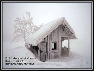 Ed è lì che voglio indugiare… Sarà uno stimolo, NON LASIARLO MORIRE! 