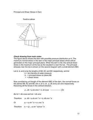 dam Note.pdf,lecturenote on dam engineering | PDF