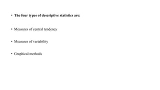 Basic Statistical and Machine Learning Techniques | PDF
