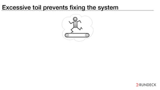 Excessive toil prevents fixing the system
 