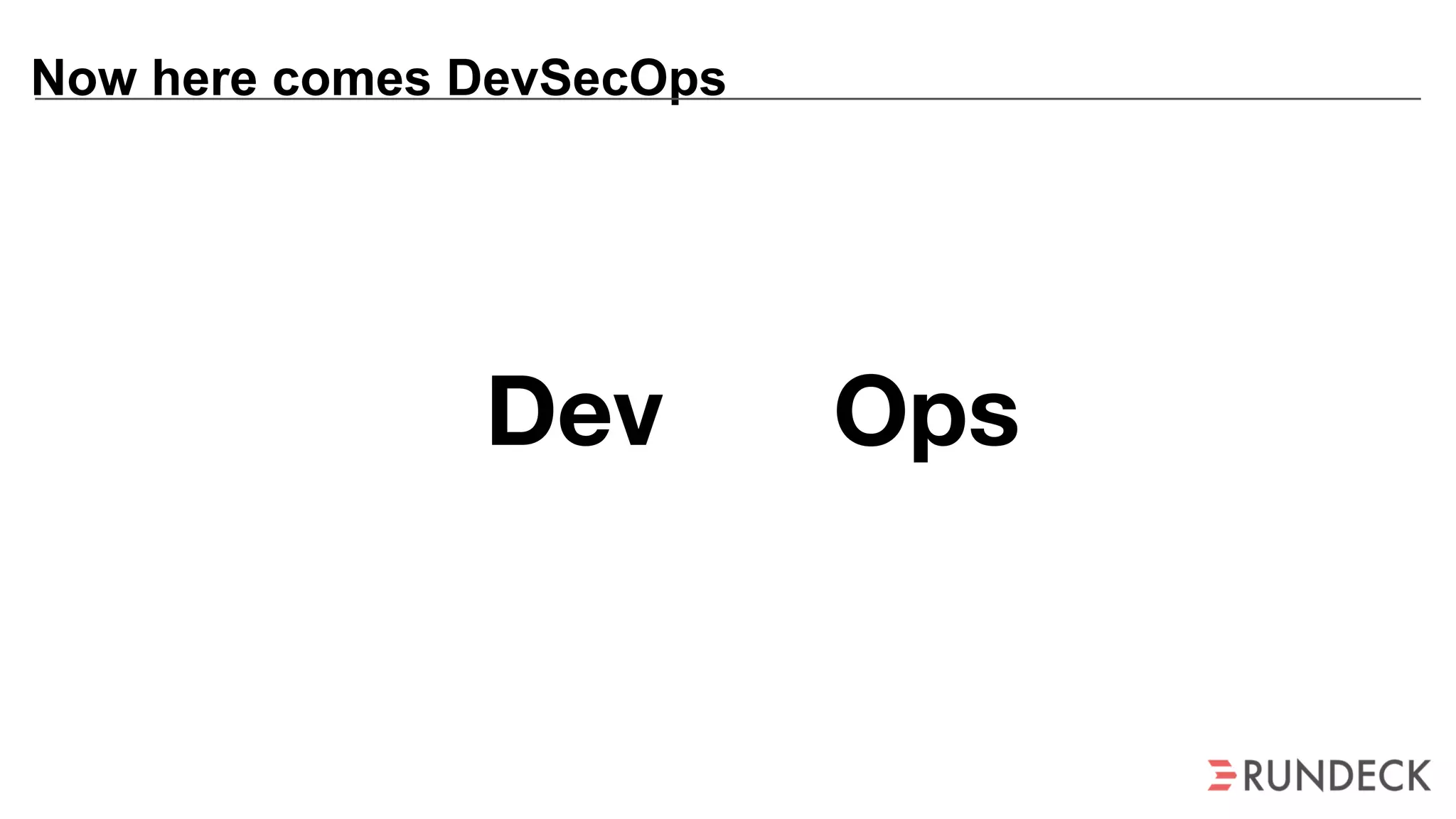 Now here comes DevSecOps
Dev Ops
 