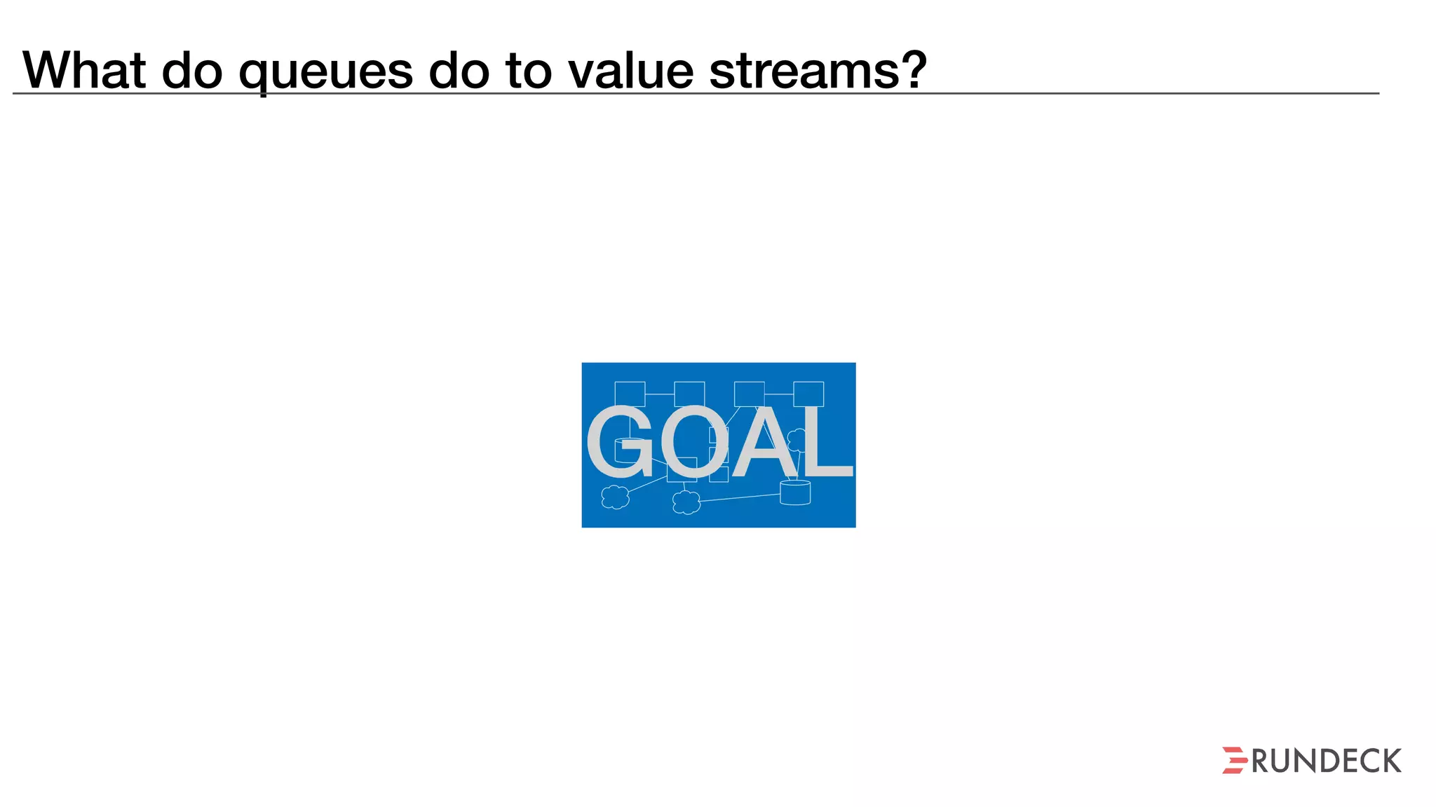 What do queues do to value streams?
 