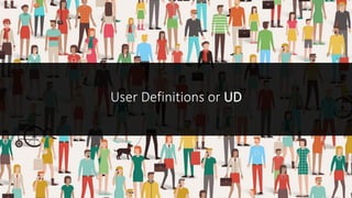 User Definitions or UD
 