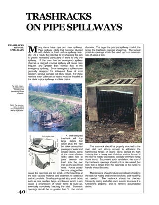 Spillway Riser Trash Rack Dam operation maintenance_and_inspection_manual_rev_2006 | PDF