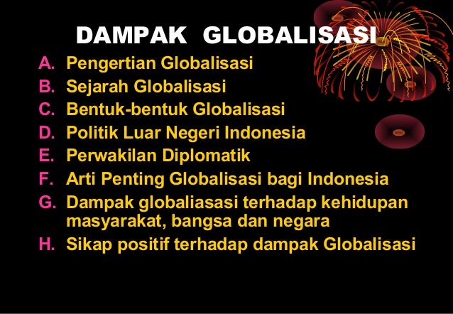 Dampak globalisasi