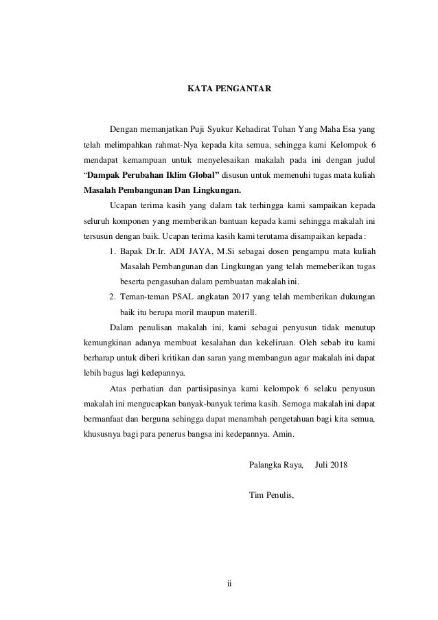 Dampak Perubahan Iklim Global Pada Masalah Pembangunan Dan Lingkungan Dampak Perubahan Iklim Global Pada Masalah Pembangunan Dan Lingkungan