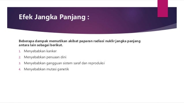Dampak PLTN terhadap lingkungan