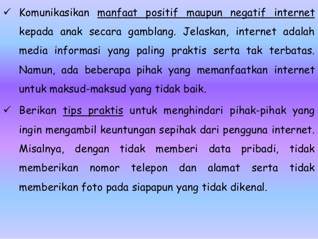 Dampak Positif Dan Dampak Negatif Dari Internet