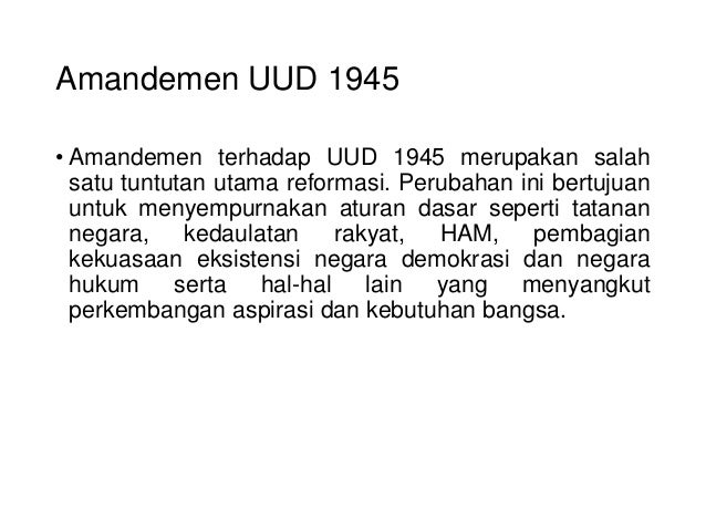 Dampak Reformasi Dampak Reformasi