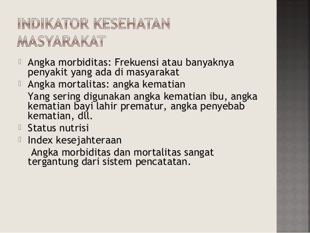 Dampak terhadap kesehatan masyarakat