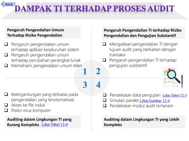 Dampak Teknologi Informasi Pada Proses Audit | PPTX