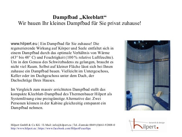 Dampfbad Privat Zuhause Bauen
